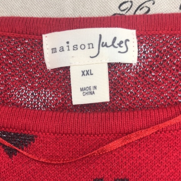 Maison Jules Heart-Print Sweater - Picture 4 of 6